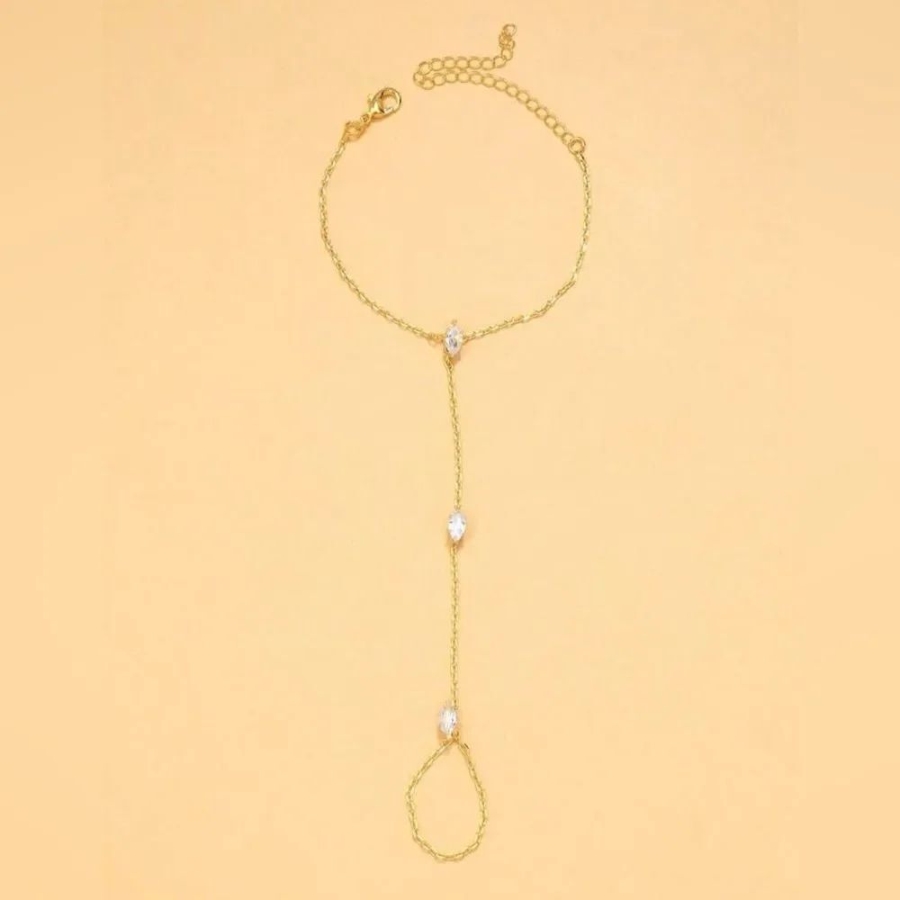 Diamond Hand Chain Bracelet #1527 - Picture 2 of 4